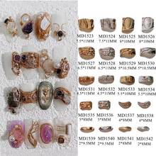 10pcs/bag Nail Art Metal 3D Charms Different Curved Old-Fashion Deco Nail Art Decoration MD1523-1542 2024 - buy cheap