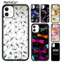 MaiYaCa-funda colorida de libélula para iPhone, carcasa para iPhone 5s SE 6 6s 7 8 plus X XR XS 11 12 13 pro max Samsung Galaxy S9 S10 2024 - compra barato