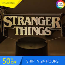 American Web Television Series Stranger Things Led Night Light 7 Colors Changing Touch Sensor Bedroom Nightlight Table Lamp Gift 2024 - buy cheap