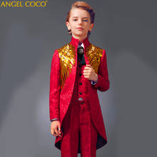 Kids Dresses For Boys Tuxedo Boys Suits Catwalk Piano Boys Costume Children Wedding Suit For Boys Prom Suits Boys Formal Blazer 2024 - buy cheap