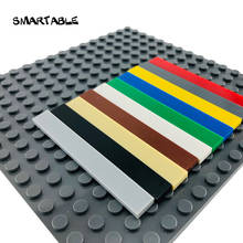 Smartable Bulk Tile 1x8 with Groove Flat Studs Building Blocks MOC Parts Toy For Kids Compatible Major Brands 4162 450pcs/lot 2024 - buy cheap