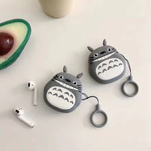 Totoro de desenho animado para airpods, fone de ouvido com caixa para fones de ouvido pro, capa protetora de desenho animado para airpods 1, 2, sem fio 2024 - compre barato