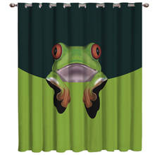 Cute Red-Eyed Tree Frog Window Treatments Curtains Valance Curtain Rod  Bedroom  Kids Curtain Panels With Grommets Home Decor 2024 - buy cheap
