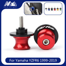 For Yamaha YZF R6 1999-2019 2018 2017 M6 With Logo Motorcycle Accessories 6MM CNC Aluminum Swingarm Spools Stand Screw Slider 2024 - buy cheap