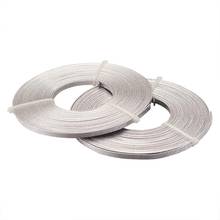 pandahall 10m/roll Flat Aluminum Wire Silver for Jewelry Making DIY  5x1mm 2024 - buy cheap