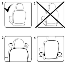 Автомобильная защитная накладка на заднее сиденье для детей, коврик для детей, защита от грязи, защита для детей, автомобильные чехлы для сидений для малышей 2024 - купить недорого