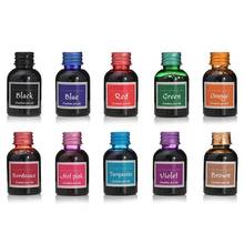 10Pcs 30ml Colorful Fountain Pen Ink Refilling Inks Stationery School Supplies 2024 - buy cheap