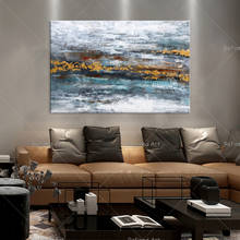 Pintura a óleo abstrata moderna, pintura de arte para parede, decoração de casa, em tela, quarto, arte de decoração nórdica 2024 - compre barato