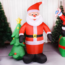 180cm decoração de natal para casa ao ar livre papai noel boneco de neve decoração inflável ao ar livre sopro festa de natal ornamento 2024 - compre barato
