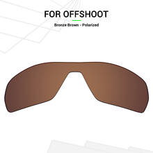 Mryok lentes de substituição para óculos de sol oakley offshoot, lentes polarizadas de bronze marrom 2024 - compre barato