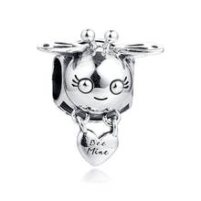 QANDOCCI Charms fits for Necklaces Bracelets Bee Mine Beads 100% 925 Sterling-Silver-Jewelry Free Shipping 2024 - buy cheap