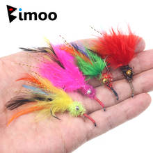 Bimoo 4 шт./компл. #1 Fly Fishing Booby Streamer Fly Floating UV Fly приманка для ловли форели и басов, смешанные цвета 2024 - купить недорого