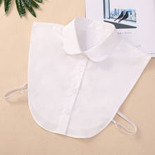 SHUANGR-Blusa de algodón con cuello falso para mujer, camisa Vintage desmontable, solapa, accesorios de ropa 2024 - compra barato