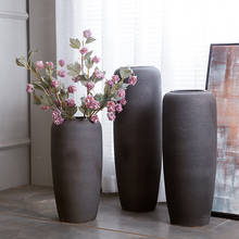 Jingdezhen Porcelain Floor Large Vases Matte Color Glaze Vase Modern Pastoral Style Ceramic Crafts 2024 - buy cheap