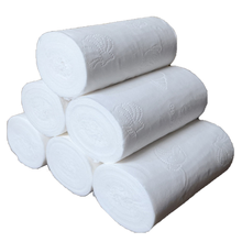Rollo de papel higiénico de 4 capas para el hogar, paquete de 5/10/50 unidades, blanco, rollo de pañuelos 2024 - compra barato