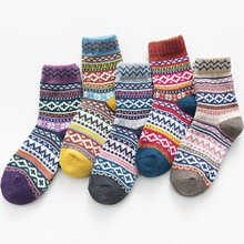 HSS бренд 2020 зимние женские носки утолщенные повседневные шерстяные теплые носки модные в этническом стиле студенческие парные носки для девочек длинные 2024 - купить недорого