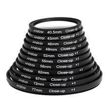Conjunto de filtro macro de 49mm andoer, conjunto + 1 + 2 + 4 + 10 com bolsa para nikon, canon, sony, dslrs 2024 - compre barato