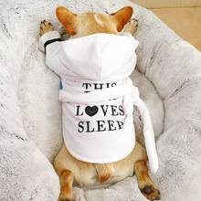 Gato cachorro bathrob cachorro pijamas roupas de dormir interior macio pet banho toalha de secagem roupas para cachorro cães gatos acessórios para animais de estimação 2024 - compre barato