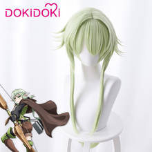 DokiDoki Anime Goblin Slayer Cosplay Wig Fairy Archer Hair Women Long Green Synthetic Hair Goblin Slayer Cosplay Wig 2024 - buy cheap