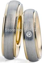 Conjuntos de anillos de boda y encamamiento, diseño clásico, joyería saludable, color dorado, lo último 2024 - compra barato