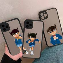 Detective Conan cartoon anime Phone Cases Matte Transparent for iPhone 7 8 11 12 s mini pro X XS XR MAX Plus cover funda shell 2024 - buy cheap
