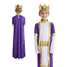 Kids Arabian Costume Prince King Cosplay Costume for Children Halloween Carnival Purim Party royalty clothing 2024 - buy cheap