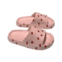 Zapatillas de verano con corazón de amor para mujer, chanclas antideslizantes para interiores y exteriores, zapatos de suela gruesa, sandalias 2024 - compra barato