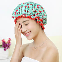 Thick 1Pcs Waterproof Bath Hat Double Layer Shower Hair Cover Women Supplies Shower Cap Bathroom Accessories 2024 - buy cheap
