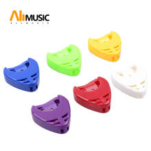 Soporte para púas de guitarra, funda de plástico colorida con forma de corazón, accesorios para guitarra, 3 piezas 2024 - compra barato