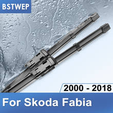BSTWEP-escobillas de limpiaparabrisas para Skoda Fabia Mk1 Mk2 Mk3, brazos de gancho/botón de ajuste, modelo año de 2000 a 2018 2024 - compra barato