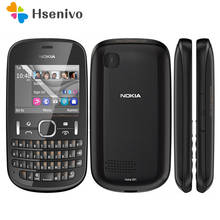 100% Оригинал Nokia Asha 201 разблокированный телефон 2,4 "2.0MP Bluetooth GSM/WCDMA 2G телефон Бесплатная доставка 2024 - купить недорого