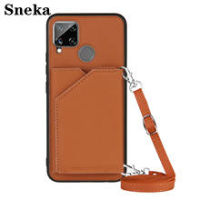 Luruxy Leather Wallet Phone Case for OPPO A7 A5S A12 Realme C15 C11 C3 7 6 A9 A5 2020 A11X A52 A72 A92 A53 F17 A93 Back Cover 2024 - buy cheap