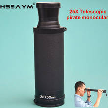 HSEAYM-Telescopio pirata telescópico 25X50, Monocular BAK4, visión nocturna de bajo nivel de luz, HD, banda ancha, película verde, telescópica 2024 - compra barato