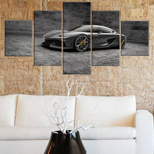 Póster de coche deportivo Koenigsegg Gemera, pintura impresa, decoración de pared para el hogar, decoración para sala de estar, 5 piezas 2024 - compra barato