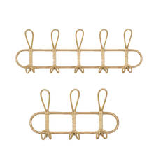 2 Pack Rattan Wall Hooks Kids and Adult Garments Organizer Rack Clothes Hat Hanging Hook Rattan Hanger Home Room Decor 2024 - buy cheap