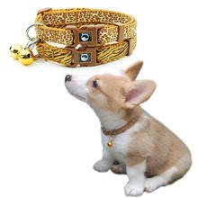 Collar de nailon para Perro y gato, con campana, bordado de Perro, Pitbull, pequeño y mediano 2024 - compra barato