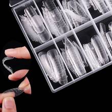 1 Box Extension Nail Tips Mold Nail Dual Form Quick Building Nail Art UV Extend Gel Nail Extension Tool 2024 - buy cheap