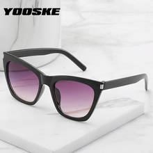 Yooske óculos de sol de olho de gato, sexy, feminino, vintage, tamanho grande, lentes em degradê, luxuoso, uv400 2024 - compre barato