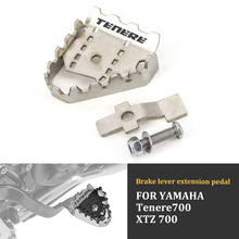 Motorcycle Accessories Brake Lever Extension Pedal Step Tip Plate Enlarge Extender for YAMAHA TENERE 700 Tenere700 XTZ 700 2019 2024 - buy cheap