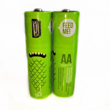 2pcs/lot Hot new product 1.2V 1000mAh AA rechargeable battery USB Ni-MH rechargeable battery 2024 - buy cheap