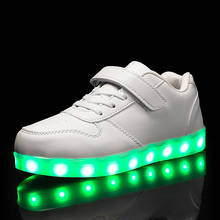 luminous Sneakers Shoes Led Light Children Kids lighting shoes USB Charging Girls Boys Light Up Glowing Shoe Size 25-45 7Colour 2024 - buy cheap