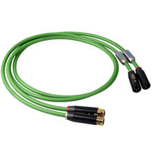 Cables XLR bañados en plata para audiófilos, cable balanceado de audio HiFi con enchufe XLR 2024 - compra barato