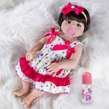 New Rebirth Doll Birthday Gifts Toys For Girls 55cm Silicone Reborn Dolls Clothes Sleeping Baby Realistic Soft 2024 - buy cheap