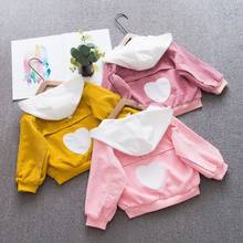 Jaqueta infantil com capuz, casaco para meninas recém-nascidas de 9 meses a 5 primavera autmamn 9ba023 2024 - compre barato