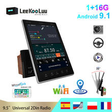 LeeKooLuu Android 9.1 2Din Car radio GPS Multimedia Player 2 Din Autoradio 9.5" Vertical Screen Stereo For VW Ford Nissan Toyota 2024 - buy cheap