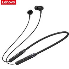 Lenovo-fones de ouvido qe03 sem fio, bluetooth, esportivo, para corrida, magnético, com microfone, para android e ios 2024 - compre barato