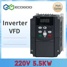 For Russian CE 220v 2.2/4kw /5.5kw 1 phase input and 3 phase output frequency converter/ ac motor drive/ VFD 2024 - buy cheap