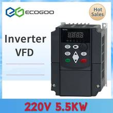 Para o ce russo 220v 2.2/4kw /5.5kw 1 fase de entrada e 3 fase de saída conversor de frequência/ac movimentação do motor/vfd 2024 - compre barato