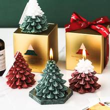 Reusable Handmade Christmas Tree Shape Scented Aromatherapy Candle Ice Flower Candle Home Festival Party Decor Light Craft 2024 - buy cheap