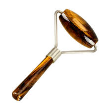 Natural Tiger Eye Stone Massage Roller Slimming Face Skin Care Scraping Pleasure Crystal Healing Tools 2024 - buy cheap